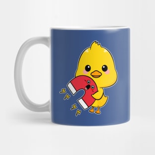 Chick Magnet - Cute Kawaii Chicken and Magnet Pun Mug